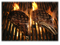 flaming steaks position 3