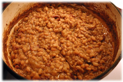 apple maple baked beans 