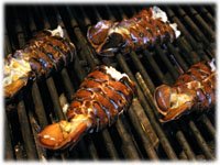 lobster tails on the grill