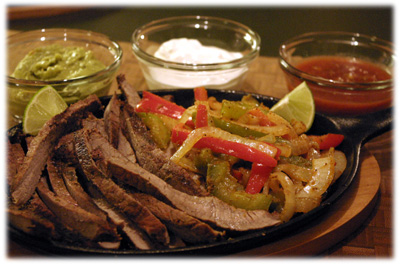 grilled fajitas at home