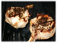 barbecue pork chops